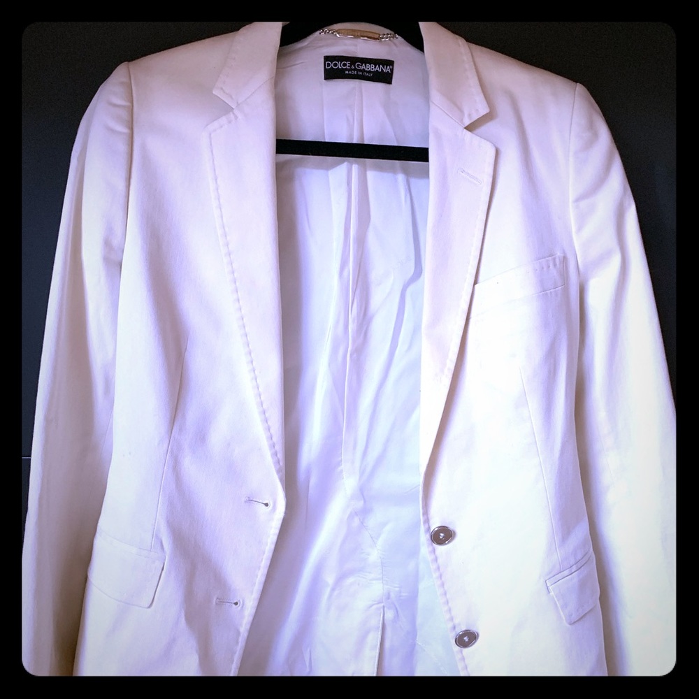 Dolce And Gabbana Beautiful White Blazer